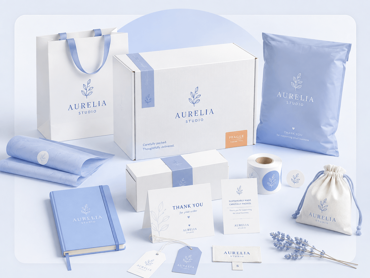 Branded packaging photo